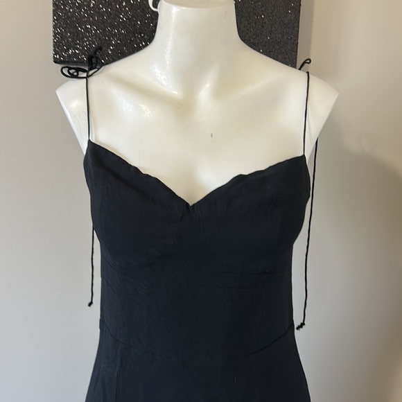Reformation Juliette Dress Black Size 12 - Picture 2 of 14